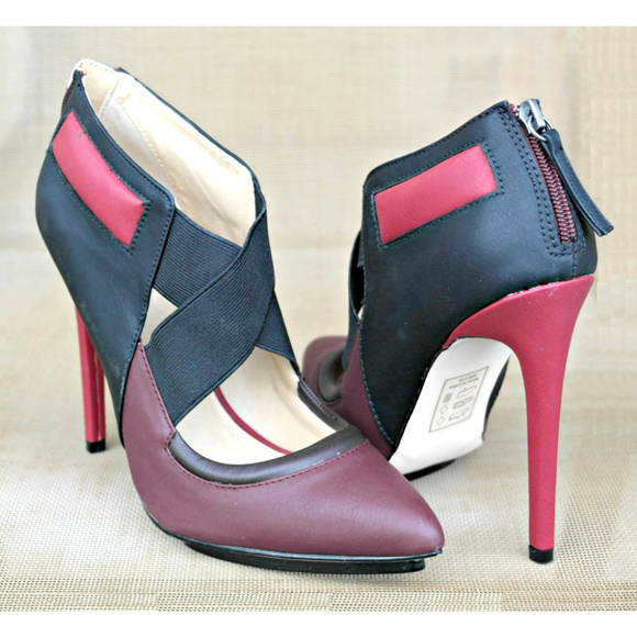 ♡ GX by Gwen Stefani ♡ Aime bootie brown/black/red - Picture 3 of 6